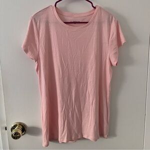 Liz Claiborne Pale Pink Cotton Tee Women’s XXL